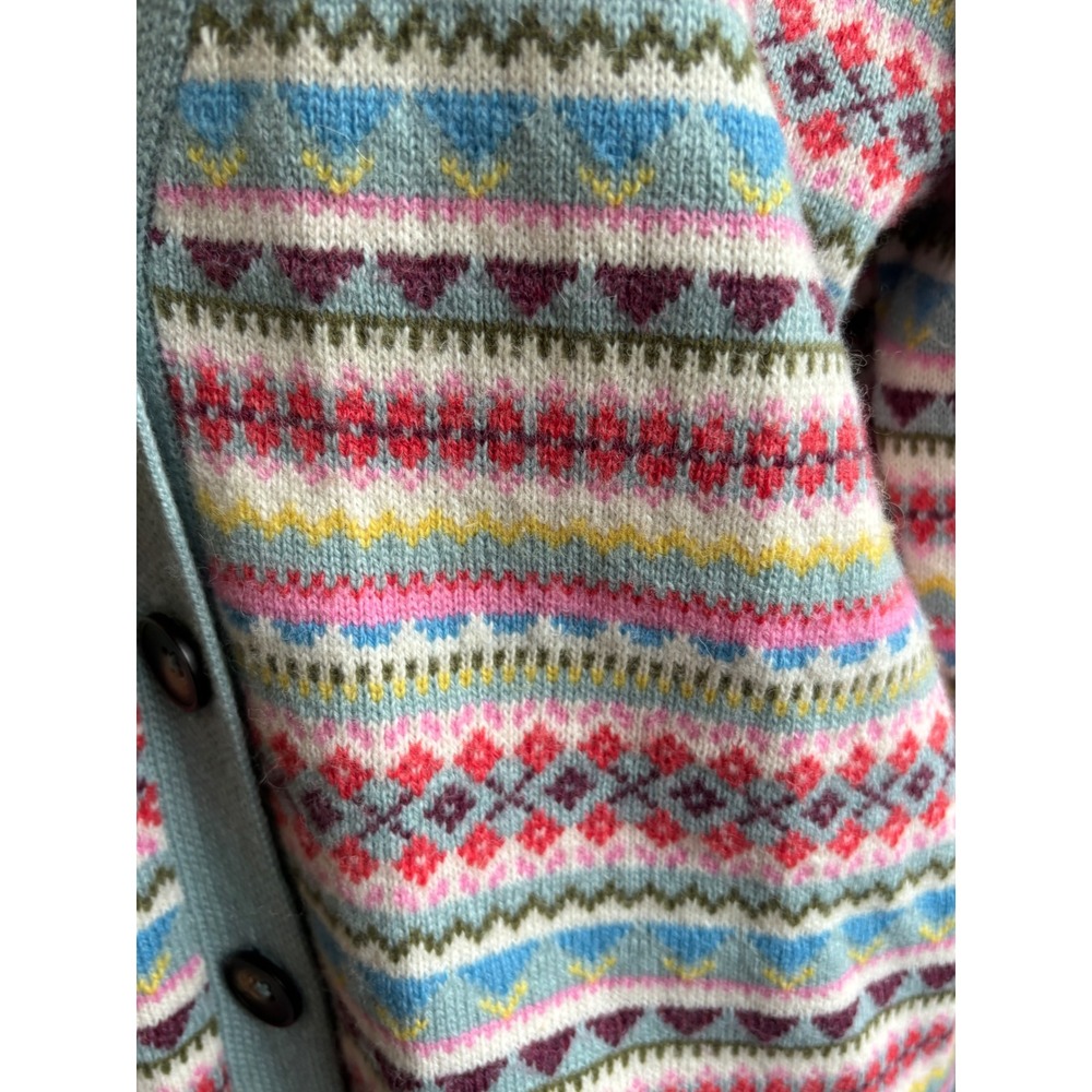 Boden Quinn Boyfriend Fair Isle Alpaca Wool Cardigan Medium cabincore grandpa - Picture 4 of 11